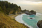 Coastline south of Carmel, CA along Route 1 near the Julia Pfeiffer Burns State Park. USA.