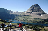 Logan Pass Trail. Hidden Lake. Glacier National Park. Montana Northern. USA.