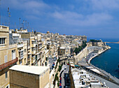View from upper Barracca Gardens. Valletta. Malta