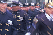 New York City Officers. St. Patrick s Day parade. NYC. USA