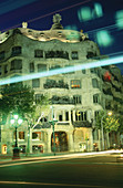 La Pedrera, by Antoni Gaudi. Barcelona. Catalonia. Spain