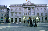 Sant Jaume square. Barcelona. Spain.