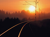 Railway. Västerbotten. Sweden