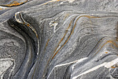 Pattern of Gneiss rock, valley of Verzasca, Verzasca, Ticino, Switzerland
