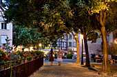 Abendstimmung in der Altstadt, Colmar, Elsass, Frankreich