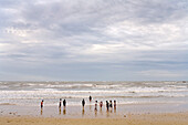People in the water, Damai Beach, Sarawak, Borneo, Malaysia