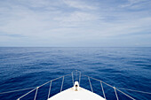 The bow of a ship, Deep sea fishing, Mauritius