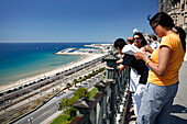 Blick übers Mittelmeer, Tarragona, Katalonien, Spanien