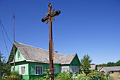 Typisches Bauernhaus im Dzukijos Nationalpark bei Varena, Litauen