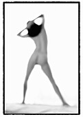 A female nude figure from back