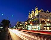 Royal Plaza Shopping Malll at dusk. Oranjestad. Aruba. Netherlands Antilles