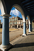 Portico at Old Square. Havana. Cuba