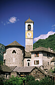 Romanic church of Lavertezzo. Verzasca Valley. Tessin. Switzerland