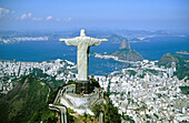 Statue of Christ the Redeemer in Mt. Corcovado. Rio de Janeiro. Brazil