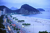 Atlantica Avenue and Copacabana Beach. Rio de Janeiro. Brazil