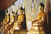Buddha statue. Temple Wat Phra That Doi Suthep. Chiang Mai. Thailand