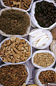 Medicinal herbas at a market in Leh. Ladakh. Jammu and Kashmir, India