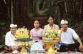 Ceremony during the Galungan religious festival. Bali, Indonesia