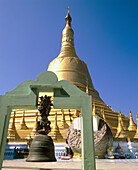 Shwe Maw Daw Stupa in Bago. Myanmar (Burma)