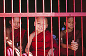 Children portrait. Kyaik-Tiyo Pagoda (The Golden Rock). Kyaikto. Myanmar (Burma).
