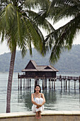 Malaysia. Pulau Pangkor Laut. MODEL RELEASE # 882b