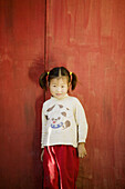 Chinese girl. The Forbidden City. Beijing. China.