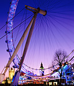 The London Eye, a giant ferris wheel. London. England