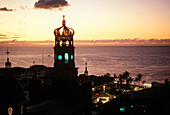 Cathedral and Banderas Bay. Puerto Vallarta. Mexico