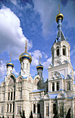 St. Peter and Paul s russian orthodox church. Karlovy Vary (Karlsbad). Westbohmen. Czech Republic
