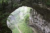 Mali Naravni Most natural bridge. Rakov Skocjan Nature Reserve. Slovenia