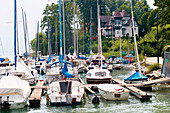 Marina in Krumpendorf at Wörthersee Lake. Carinthia. Austria