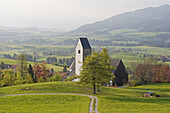 Church of St. Michael in Mittelberg. Allgäu, Germany