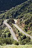 Mountain road in Vallehermoso. La Gomera, Canary Islands. Spain