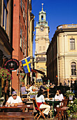 Storkyrkan (Cathedral) and Stortorget (Parliament). Stockholm. Sweden