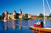 Gripsholms castle with guest harbour. Mariefred. Sweden