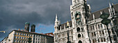 New Town Hall and outdoor cafes. Marienplatz. Munich. Bavaria. Germany