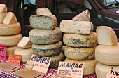 Cheese on a market in Belgium