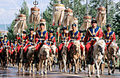 Guard of Honor. Naadam Festival. Ulan Bator. Mongolia