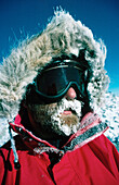 Private climbing expedition. Mount Erebus. Ross Island. Antarctica