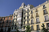 Buildings at Plaza de Oriente. Madrid. Spain