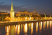 The Kremlin and the river Moskwa, Moscow, Russia