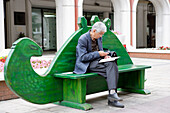 Lawrsschinski Pereulok alley and Tretjakow Gallery, Moscow, Russia