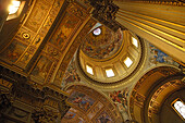 Interior view of the church S. Andrea della Valle, view at the ceiling, Rome, Italy, Europe