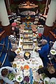 Lunch Buffet in Atrium Restaurant, Aboard Sailing Cruiseship Royal Clipper (Star Clippers Cruises), Adriatic Sea, near Rovinj, Istria, Croatia