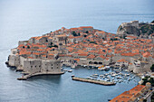 View of St John's Fort and Old Town, Dubrovnik, Dubrovnik-Neretva, Croatia