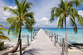 Pier at Le Maitai Dream Fakarava Hotel, Fakarava, The Tuamotus, French Polynesia