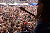 Spectators at concert, Rock am See, Konstanz, Baden-Wurttemberg, Germany