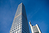 Hochhäuser im Bankenviertel, Frankfurt, Hessen, Deutschland, Europa