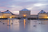 Nymphenburg Castle in the evening, Munich, Bavaria, Germany