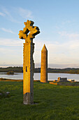 Außenaufnahme, Devenish Island, Lower Lough Erne, Shannon & Erne Waterway,  County Fermanagh, Nordirland, Europa